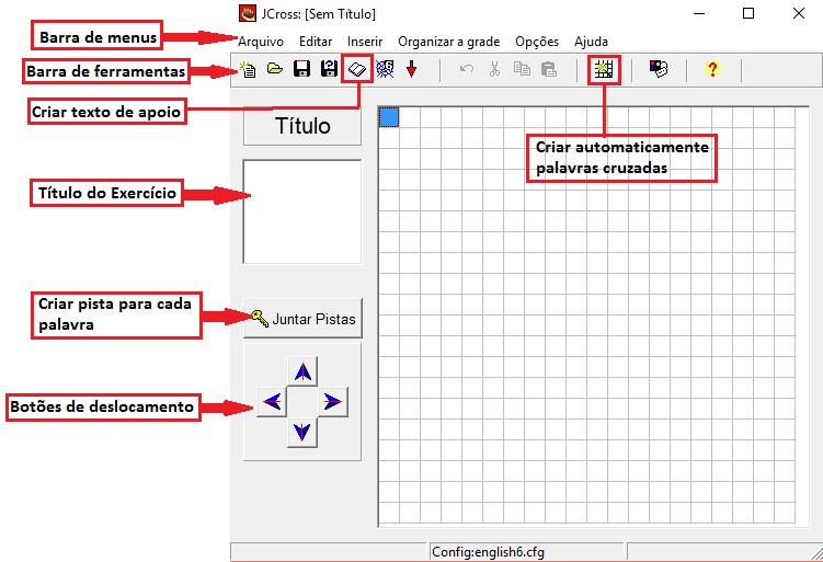 Utilizando a ferramenta JCross Hot Potatoes é um programa que contém um pacote de seis ferramentas, nesta oficina iremos trabalhar com JCross que é uma ferramenta que permite