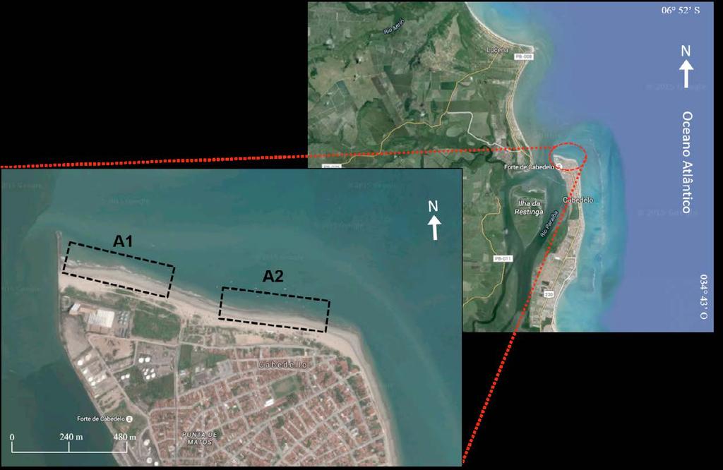 Porto de Cabedelo, sendo considerada área de maior energia.