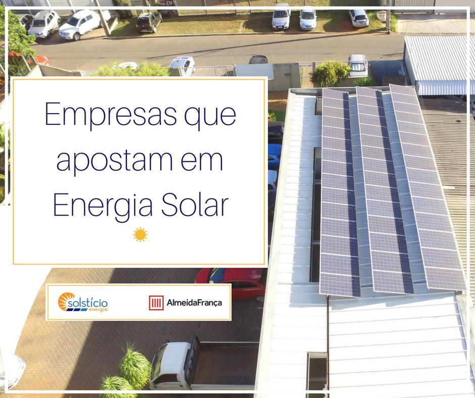 Como a energia solar funciona para empresas?