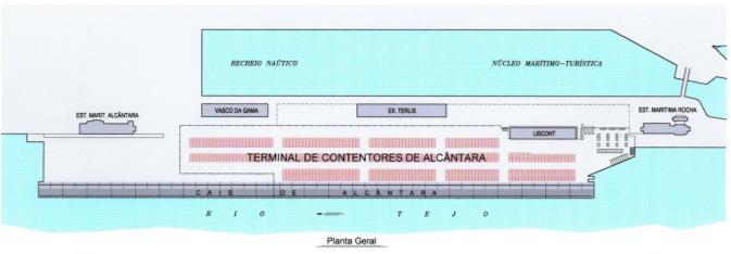 arrancar um novo terminal de contentores em outro local do estuário.