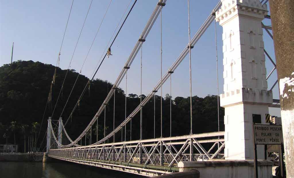 Figura 10 Ponte Pênsil localizada na cidade de São Vicente