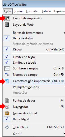 como a opção de Registrar alterações que não aparece no Impress. 6.