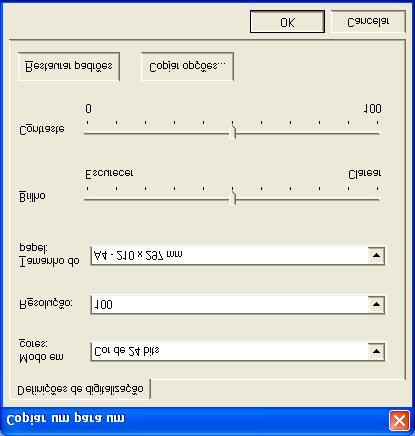 Cópia Os botões de cópia podem ser personalizados para poder tirar partido das funcionalidades incorporadas nos controladores de impressora Brother para executar operações avançadas de cópia.