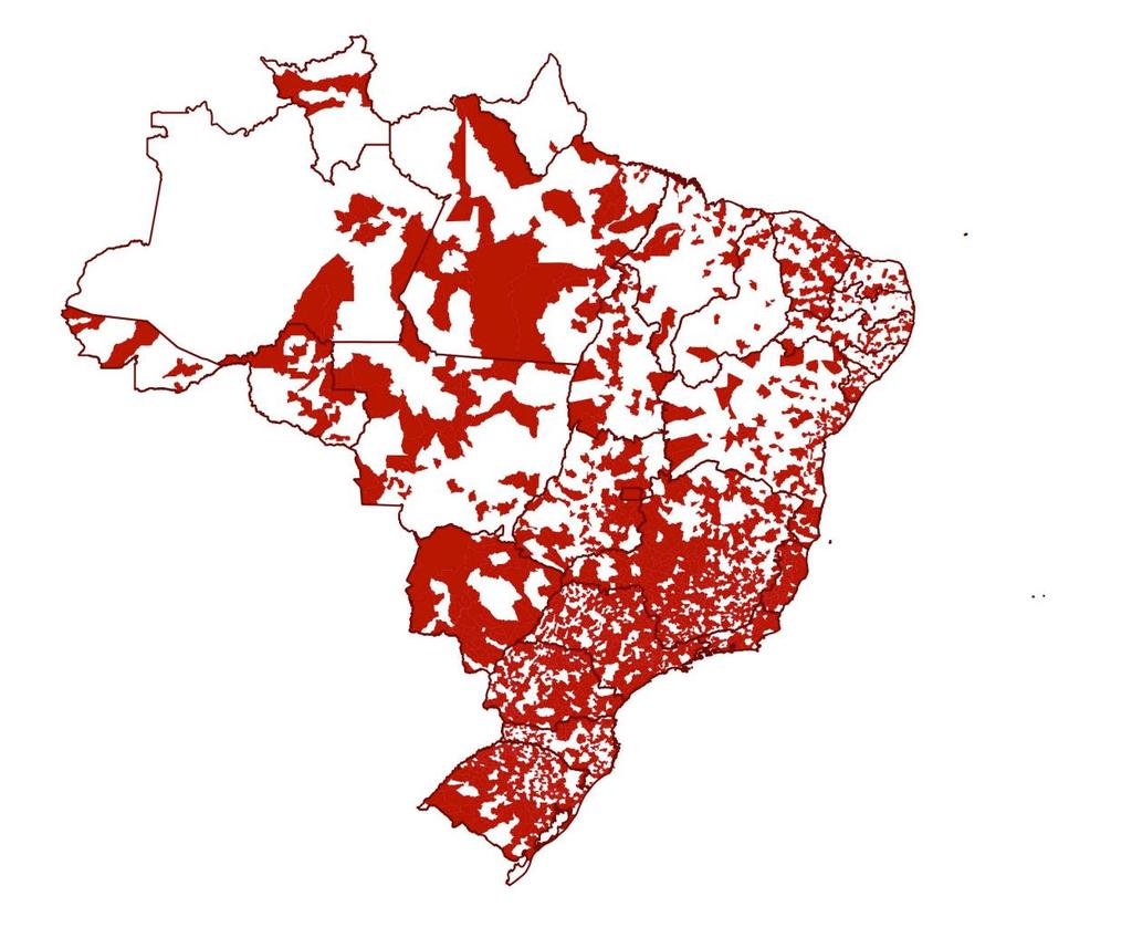 P á g i n a 3 Mapa 1 Distribuição das Entidades Privadas Brasil 2012 A tabela