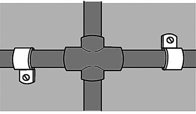 mesmos: Braçadeira Tipo Cinta: Destinada a fixar tubulações de CPVC em conjunto com haste roscável que é fixada no teto ou outra superfície horizontal lisa.