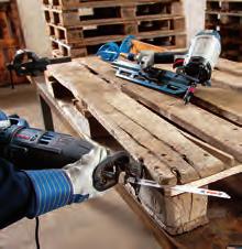 Para reparadores de paletes Inovação da Bosch Lâminas de serra sabre desenhadas especialmente para reparadores de paletes.