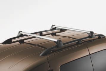 Barras para o tejadilho Barras para o tejadilho Adequadas à sua Caddy, quer no design quer na As barras transversais são a base para a utilização das funcionalidade, porque permitem a fixação das