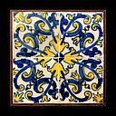 XVIII Padrão de Azulejos Hispano-Mouriscos (Mudéjar) Datado do séc. XVIII. Dim.