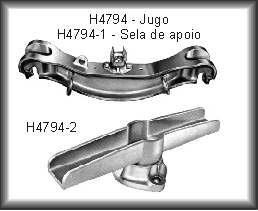 H478322 Jugo p/ estrutura metálica,comp. 825mm 5.