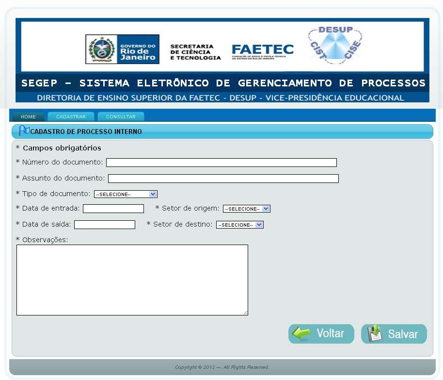 processos de estágio Figura