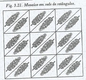 Figura 7: Mosaico movimento de rotação e translações, elemento gerador grão de trigo.