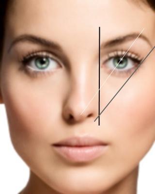 Sobrancelhas: 1 - Segure o lápis em linha reta ao lado do nariz. A sobrancelha deve começar no ponto onde o lápis determina, acima do canto interno do olho.