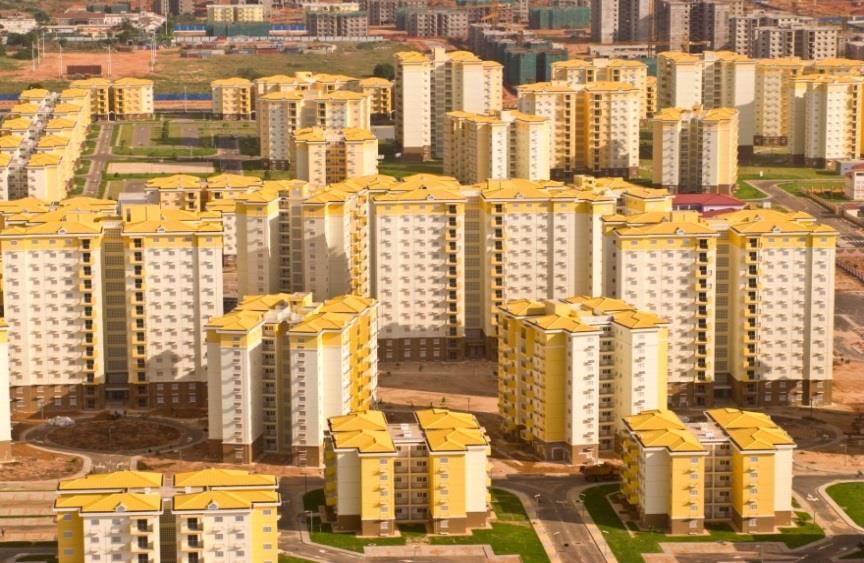 Cidade de Kilamba Kiaxi, ANGOLA Gabinete de Reconstrução Nacional SONIP-Sonangol Imobiliária e Propriedades, Lda 2016 Ville de