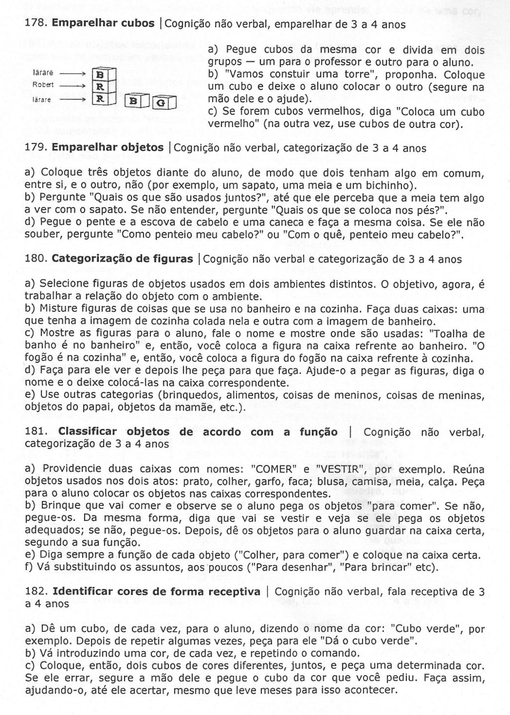 178. Emparelhar cubos ICognição não verbal, emparelhar de 3 a 4 anos larare ~ Robert ~ a lm larare ~ R.