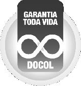 Termo de Garantia A DOCOL assegura a partir de 0/0/0, garantia sem limite de tempo em seus produtos no que tange a defeitos nos materiais e processos de fabricação, para o uso em instalações