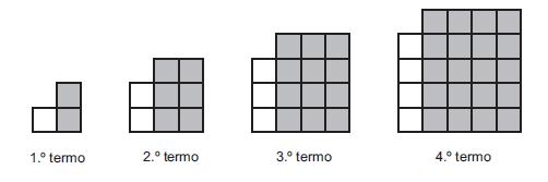 A Sara construiu uma sequência de figuras utilizando pequenos azulejos brancos e cinzentos, dispostos do seguinte modo: 19.