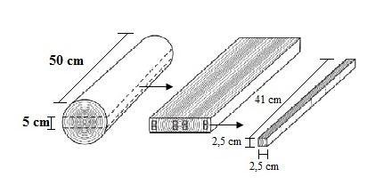 42 ASTM D143-94. Os ensaios de flexão estática foram realizados em uma máquina de ensaios EMIC DL 30000 em corpos de prova confeccionados com dimensões de 2,5 x 2,5 x 41 cm.