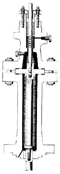 Exemplo de castelo com fole 7 - CAIXA DE GAXETAS Construção contida no castelo que engloba os elementos de vedação da passagem do fluído para o exterior através do eixo.