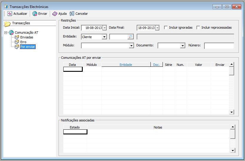 Sempre que abro a aplicação aparece uma atualização da empresa ou quando tento exportar o ficheiro SAF-T (PT) ocorrem os seguintes erros: Erro [4121: Cannot find either column "dbo" or the