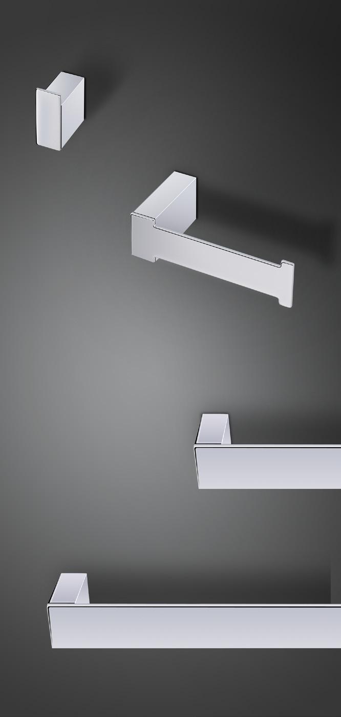 SERIELINEAR 30 31 SERIELINEAR Toalheiro em latão cromado Towel bar made in chrome plated brass Toallero en laton cromo