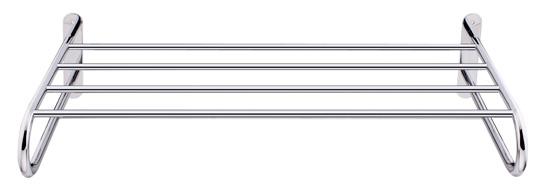 600 x 65mm / Ø 20mm Estante para toalhas em latão cromado.