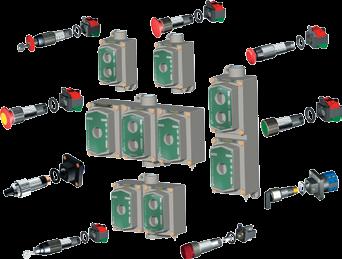 Linha Combinável de Botoeiras a Prova de Explosão MODELO BCX, BCDX, BCDX/V e BCTX ZONAS e Grupos IIA, IIB + H* GRAU DE PROTEÇÃO: IP CERTIFICADO DE CONFORMIDADE 00EC0CP0 00EC0CP0 00EC0CP0 00EC0CP0