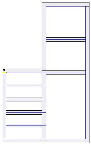 Atividade: Edição da posição da estrutura usando teclas de atalho Há seis seções transversais no conjunto Frame_1.