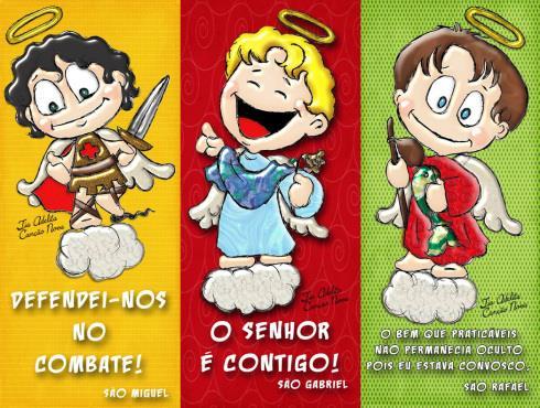 6ª FEIRA 29 DE SETEMBRO Bom Dia! Hoje, dia 29 de setembro, a Igreja celebra a festa litúrgica dos Santos Arcanjos: Miguel, Gabriel e Rafael. Há aqui alguém que se chame Miguel?! Gabriel?! E Rafael?