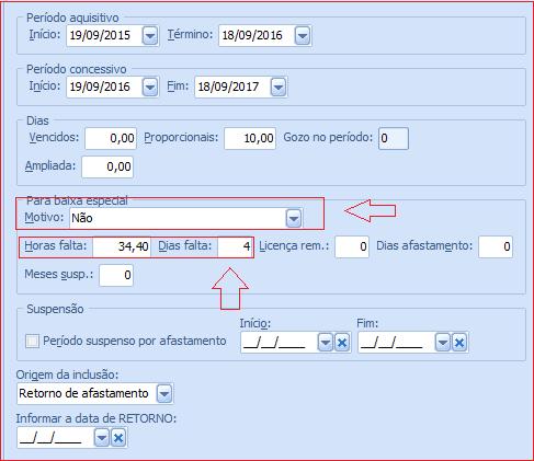 Em relação às faltas, temos verba padrão 1000 (desconto de faltas integrais), sua utilização na