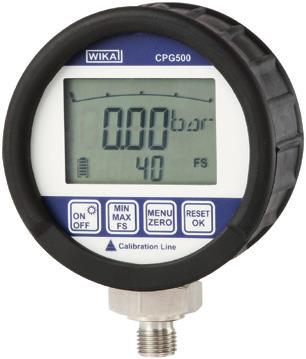 Tecnologia de calibração Manômetro digital Modelo CPG500 Folha de dados WIKA CT 09.