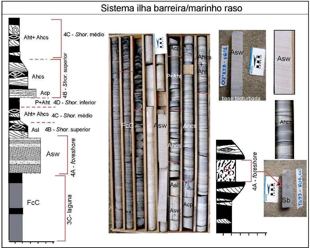 Figura 24 - Sistema deposicional ilha barreira / marinho - raso.