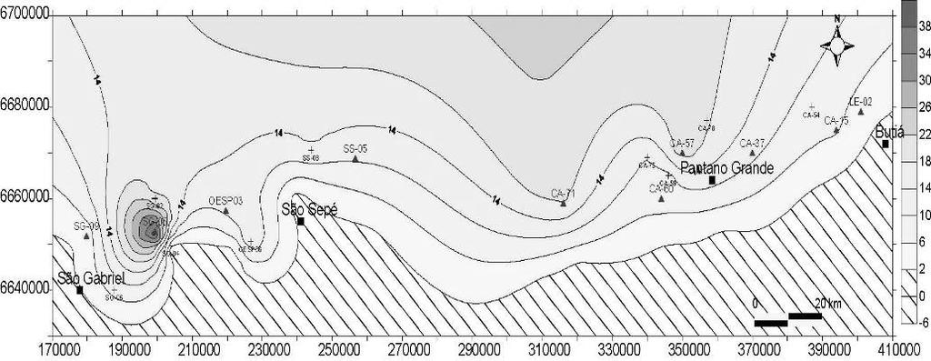 O trato de sistemas transgressivo 3 (TST3) marca a primeira transgressão significativa da seqüência 3 que desloca as fácies de shoreface inferior para as regiões mais proximais da borda da bacia.