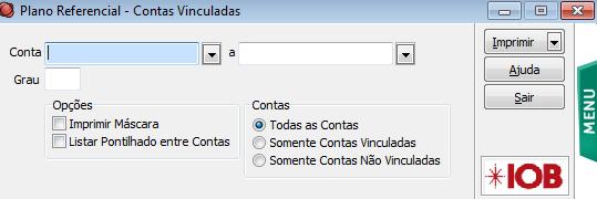 Isso deverá ser feito da seguinte forma: Na Rotina Módulos/SPED/Plano Referencial/Vinculação Automática o sistema efetua o vínculo das contas baseando-se nos seguintes critérios: Nome Conta Contábil