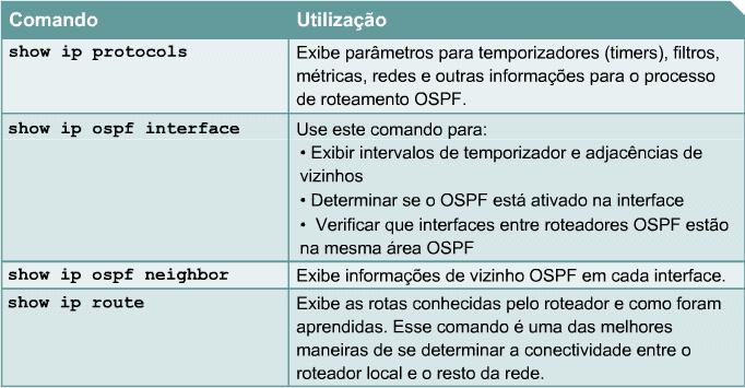 Por exemplo, uma descrição da interface que incluiria o endereço IP, a máscara, o tipo de rede à qual está conectada, os roteadores conectados àquela rede e assim por diante.