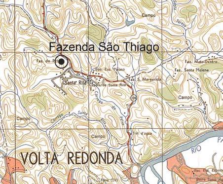 Parceria: denominação Fazenda São Thiago códice A1 - F06 - VR localização