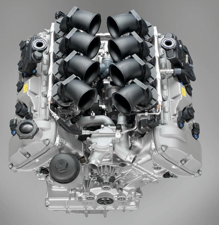 Componentes básicos de um MCI BMW M3 V8 3999 cc, 309 kw/420 hp, 400 Nm (295
