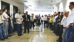 Também ocorreu uma reunião entre o Sindicato e representantes do Banco do Brasil para conhecer e debater o processo e apresentar à instituição as preocupações e reivindicações relacionadas aos