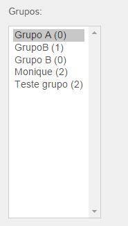 6 Para salvar a inserção de integrantes no do grupo, clique em