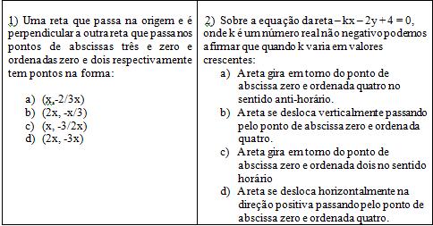 7 Língua Natural para Algébrica e da Representação Algébrica para a Língua Natural da Reta; Conversão da Representação Língua Natural para a Representação Gráfica e da Representação Gráfica para a