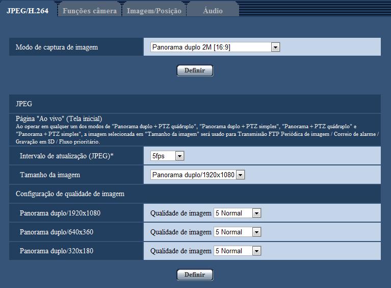 9 Exibição do menu de configuração a partir de um computador 9.2 Como operar o menu de configuração A B Botões do menu Página de configuração 1.
