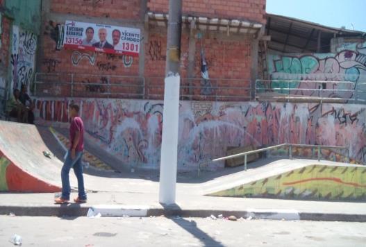 Pista de skate do Brejo Precária condições de uso; Algumas invasões ao redor; É