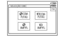 Sugestão Quando o ecrã não for apresentado, seleccione o item a partir do menu. Para seleccionar o menu, consulte as instruções de funcionamento fornecidas com a câmara.