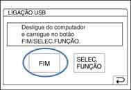 Notas Não desligue o cabo USB enquanto o indicador luminoso de acesso estiver aceso. Certifique-se de que desliga o cabo USB antes de desligar a câmara.