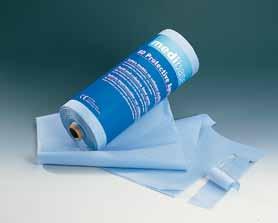 Protecção para bandejas Muito absorventes Protecções permeáveis ao vapor e ao gás, ideais para a esterilização e a conservação dos