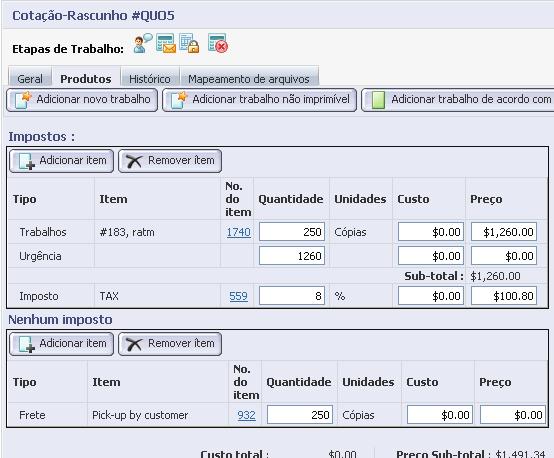 Figur 8: Gui Determinção de preços 8 Após preencher últim gui n cix de diálogo Crir um novo trlho,