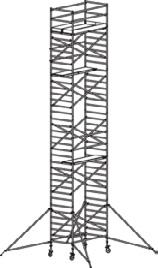 COMPOSIÇÕES DOS ANDAIMES POFISSIONAIS 5200 - Torre olante de Largura Dupla, em Alumínio 1,35 x 1,85 m Composições 1 Bastidor de 7 degraus 135-28-7 PO 301607 11,0 2 4 6 8 10 12 Guarda de proteção