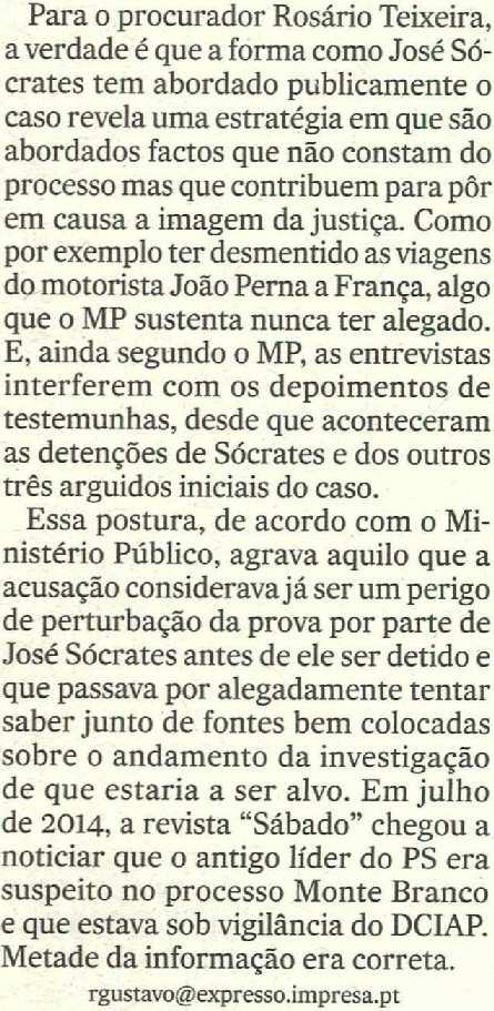 juiz Carlos Alexandre O que eu garanto é que o engenheiro José Sócrates não foi notificado da manu tenção da prisão preventiva apesar de isso ter sido noticiado o que é no mínimo calunioso para o meu