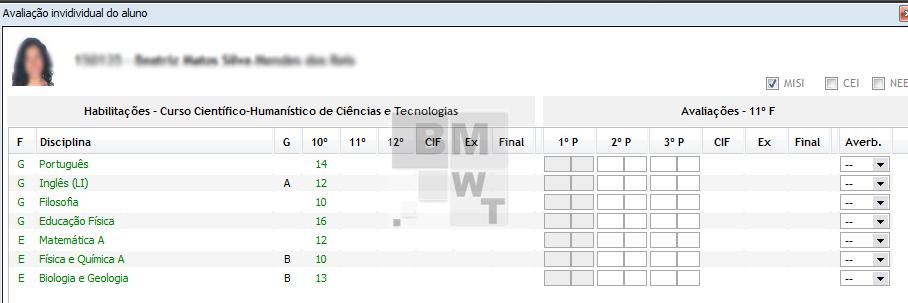 Avaliação sem a utilização de propostas Se a escola não utiliza propostas então o lançamento das notas é feito pelo DT e pode ser feito por aluno ou por disciplina, selecionando uma das