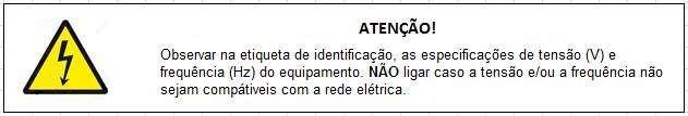 3.4 O local de instalação do equipamento deve ser bem arejado e fora do alcance de raios solares ou fontes de calor como fogões, fornos, estufas, etc.