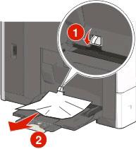 2 Segure o papel atolado firmemente dos dois lados e retire-o com cuidado. Nota: Verifique se todos os fragmentos de papel foram removidos.